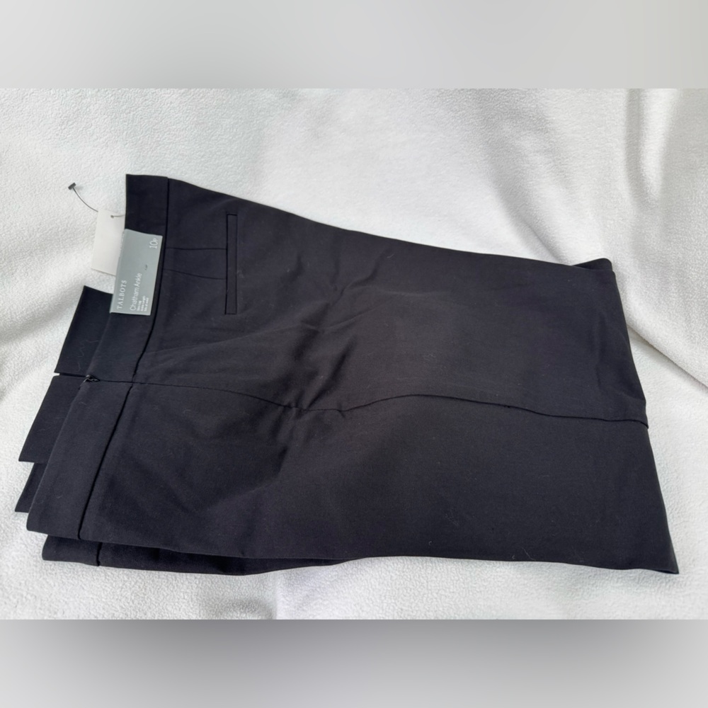 Talbots Women's Black Chatham Ankle Pants, NWT